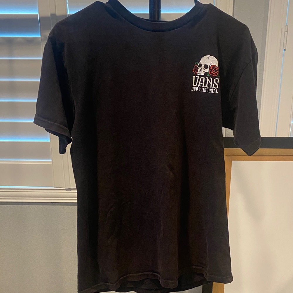 Vans Black Skull Graphic Kids Tee